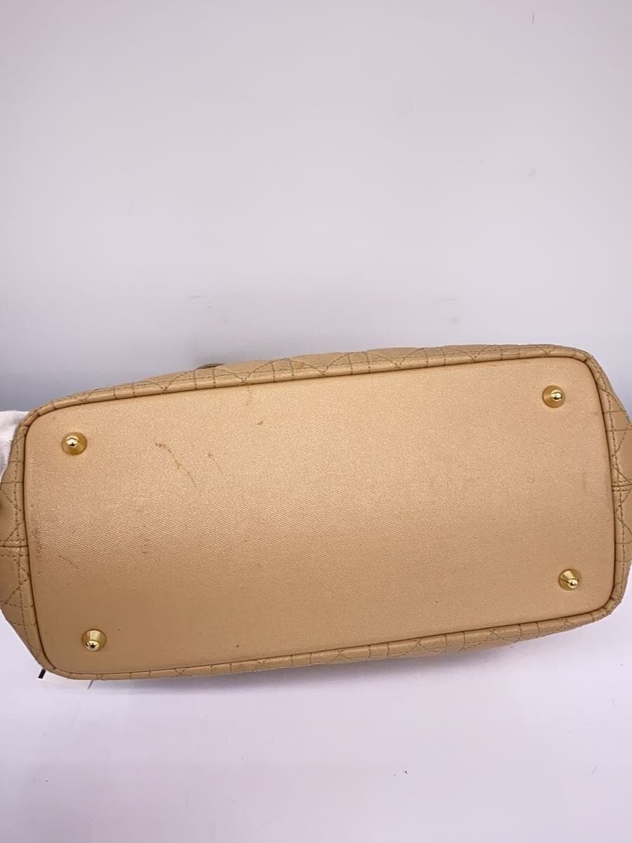 Christian Dior Handbag 01-RU-0171 Cannage Leather BEG 4