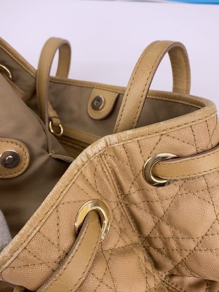 Christian Dior Handbag 01-RU-0171 Cannage Leather BEG 8