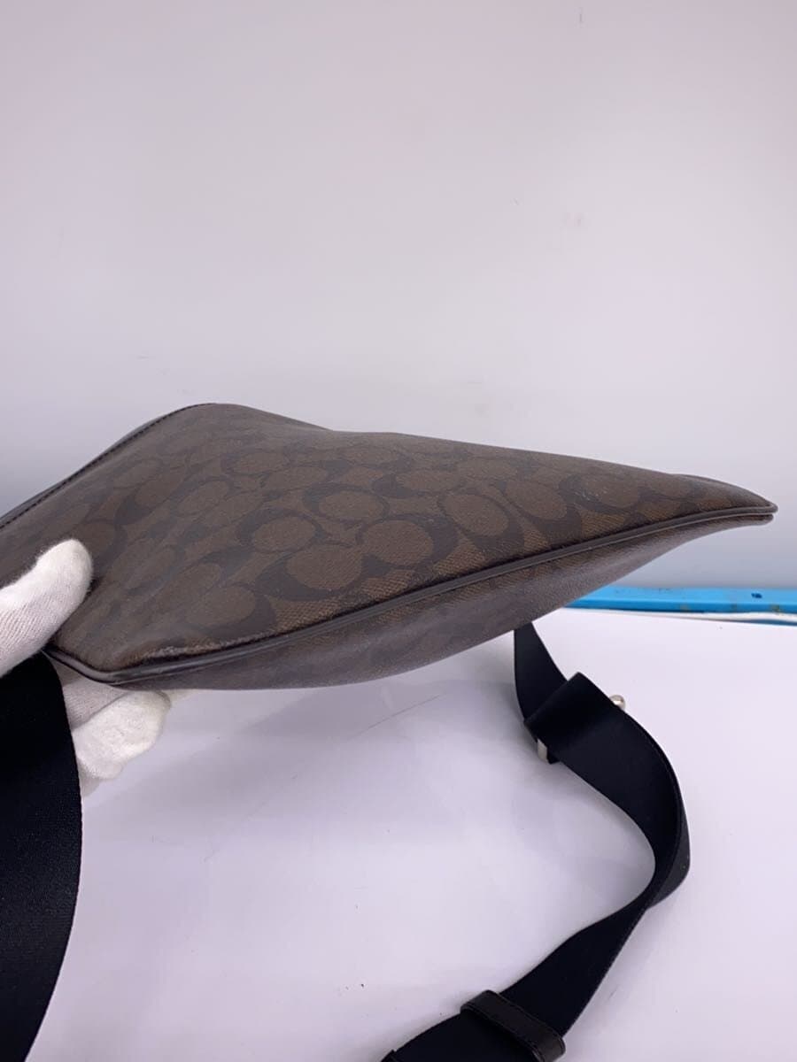 COACH Shoulder Bag Leather F54781 BRW All Over Pattern 4