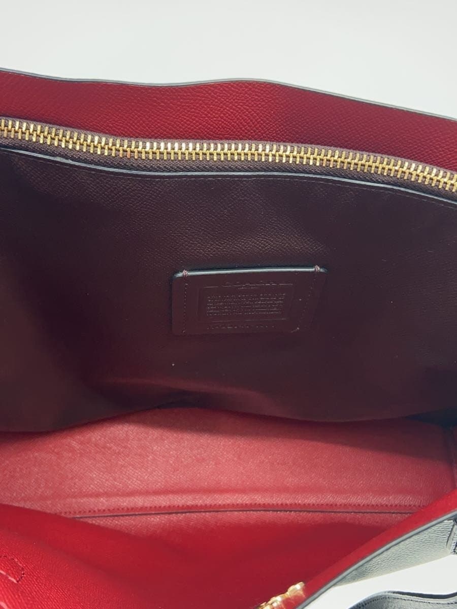 COACH Molly Tote Tote Bag Leather Black 1671 6