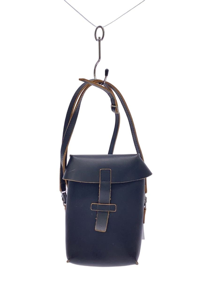 Y's Shoulder Bag Leather Black