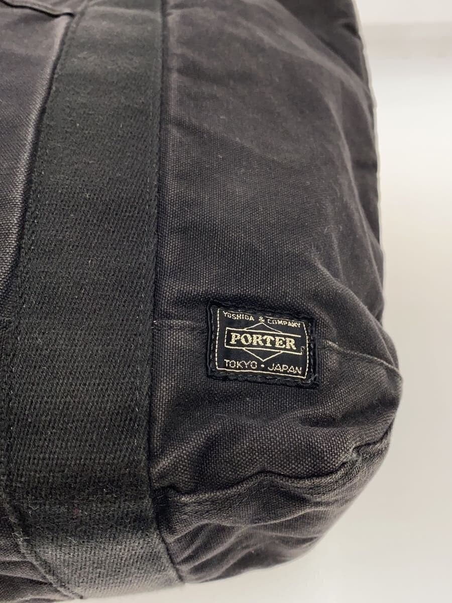 PORTER Tote Bag Canvas BLK Signs of Use Considered 5