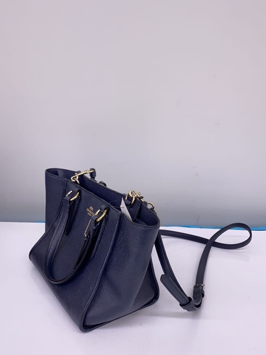 COACH Shoulder Bag Leather NVY 37143 2