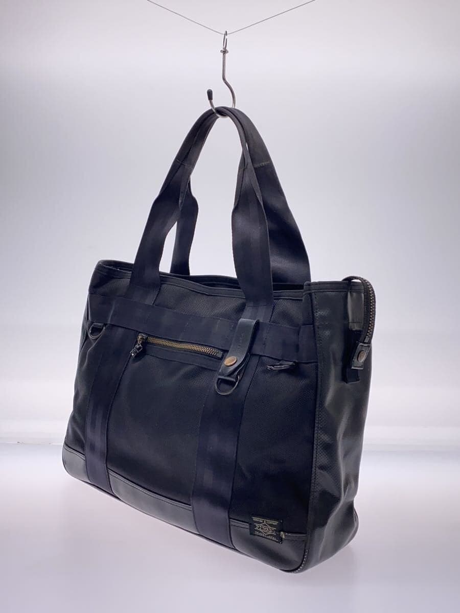 PORTERHEAT Tote Bag BLK With Wear 2