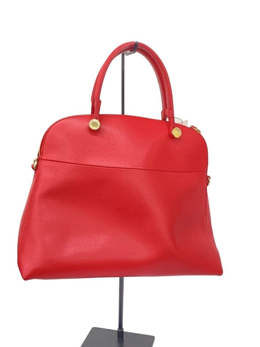 FURLA Piper 2-Way Handbag Leather RED 238354