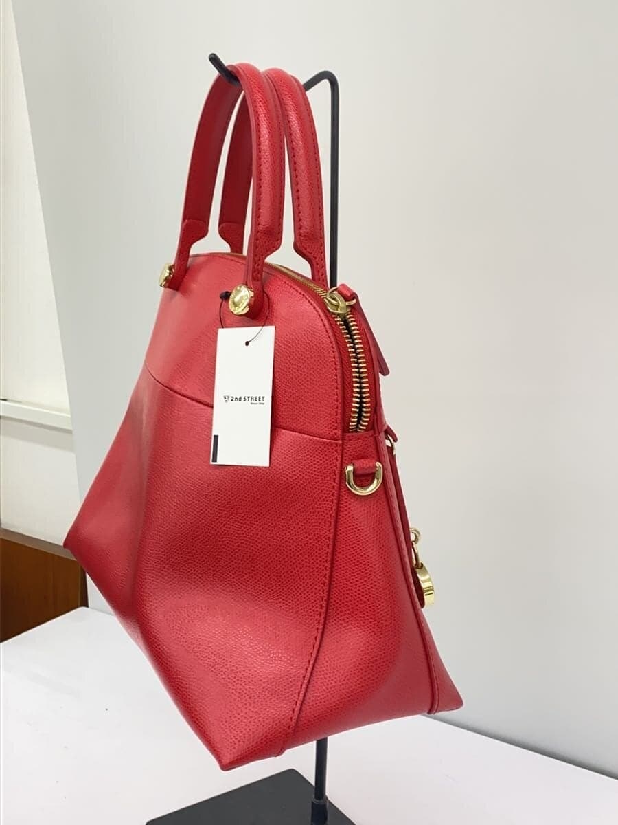 FURLA Piper 2-Way Handbag Leather RED 238354 2