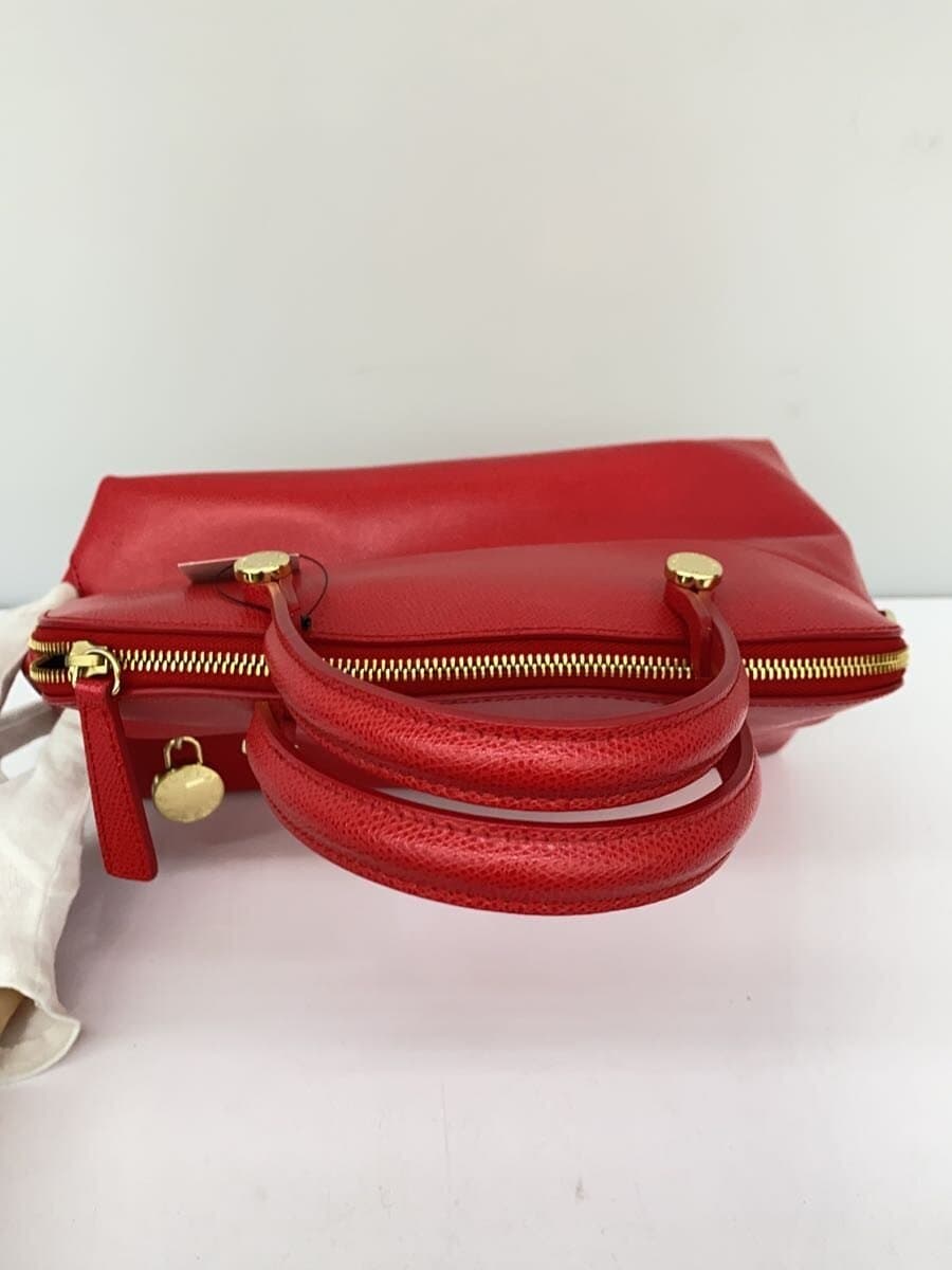 FURLA Piper 2-Way Handbag Leather RED 238354 4