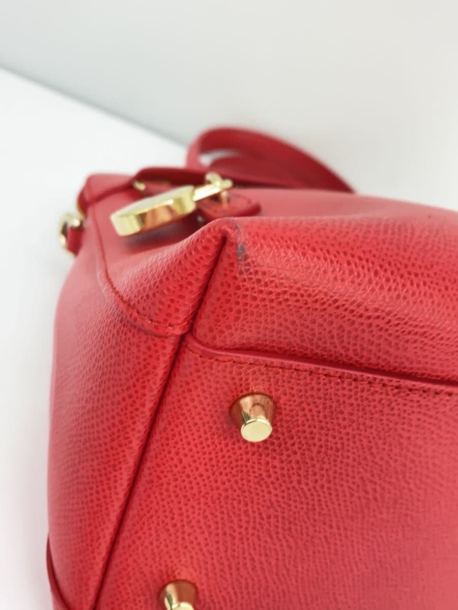FURLA Piper 2-Way Handbag Leather RED 238354 8