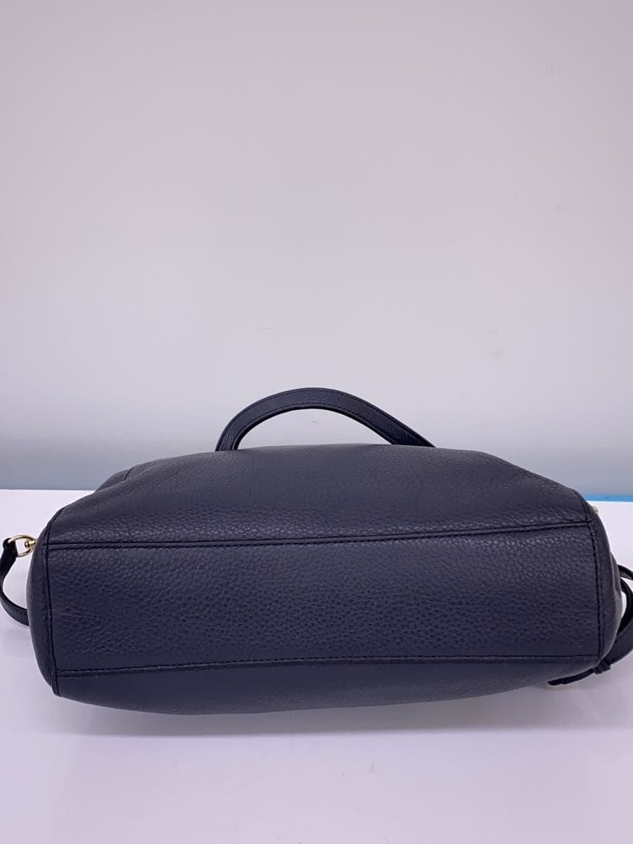 COACH2-Way Tote Bag Leather NVY F28993 4