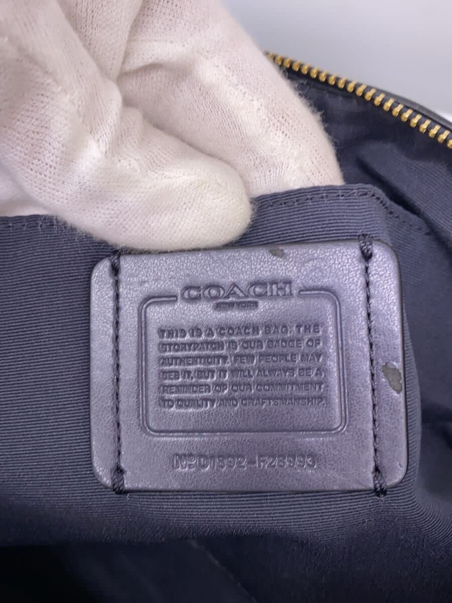 COACH2-Way Tote Bag Leather NVY F28993 5