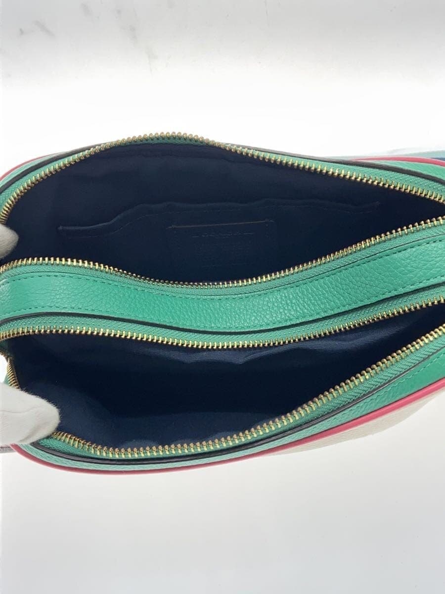 COACH Shoulder Bag Leather White 72704 6