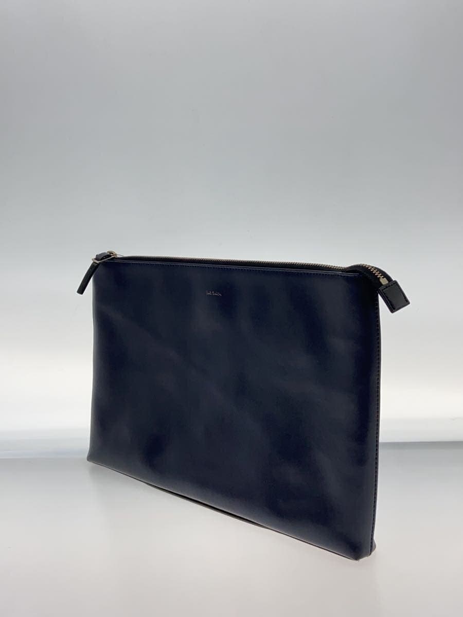 Paul Smith clutch bag leather navy 2