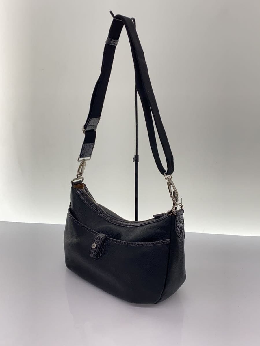 STEFANOMANO Shoulder Bag Leather Black 2