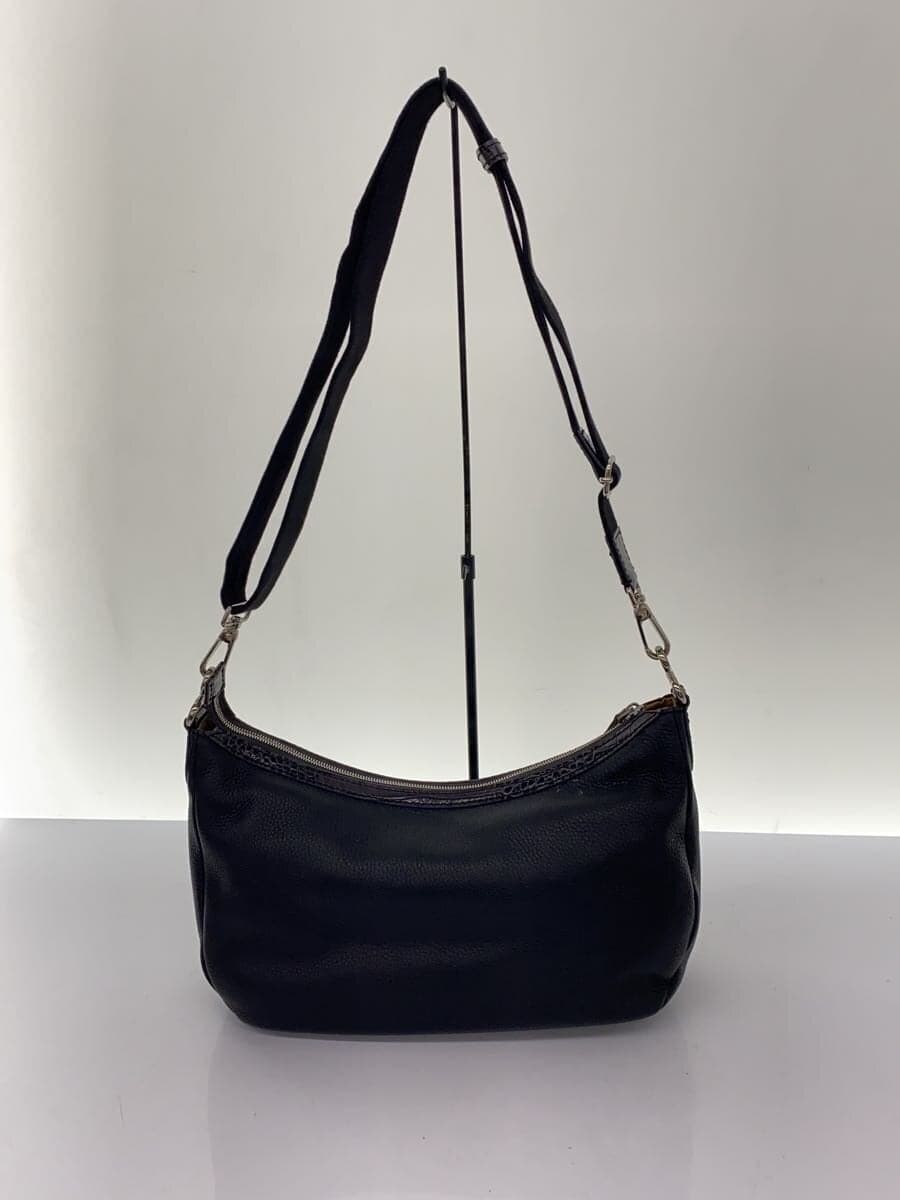STEFANOMANO Shoulder Bag Leather Black 3