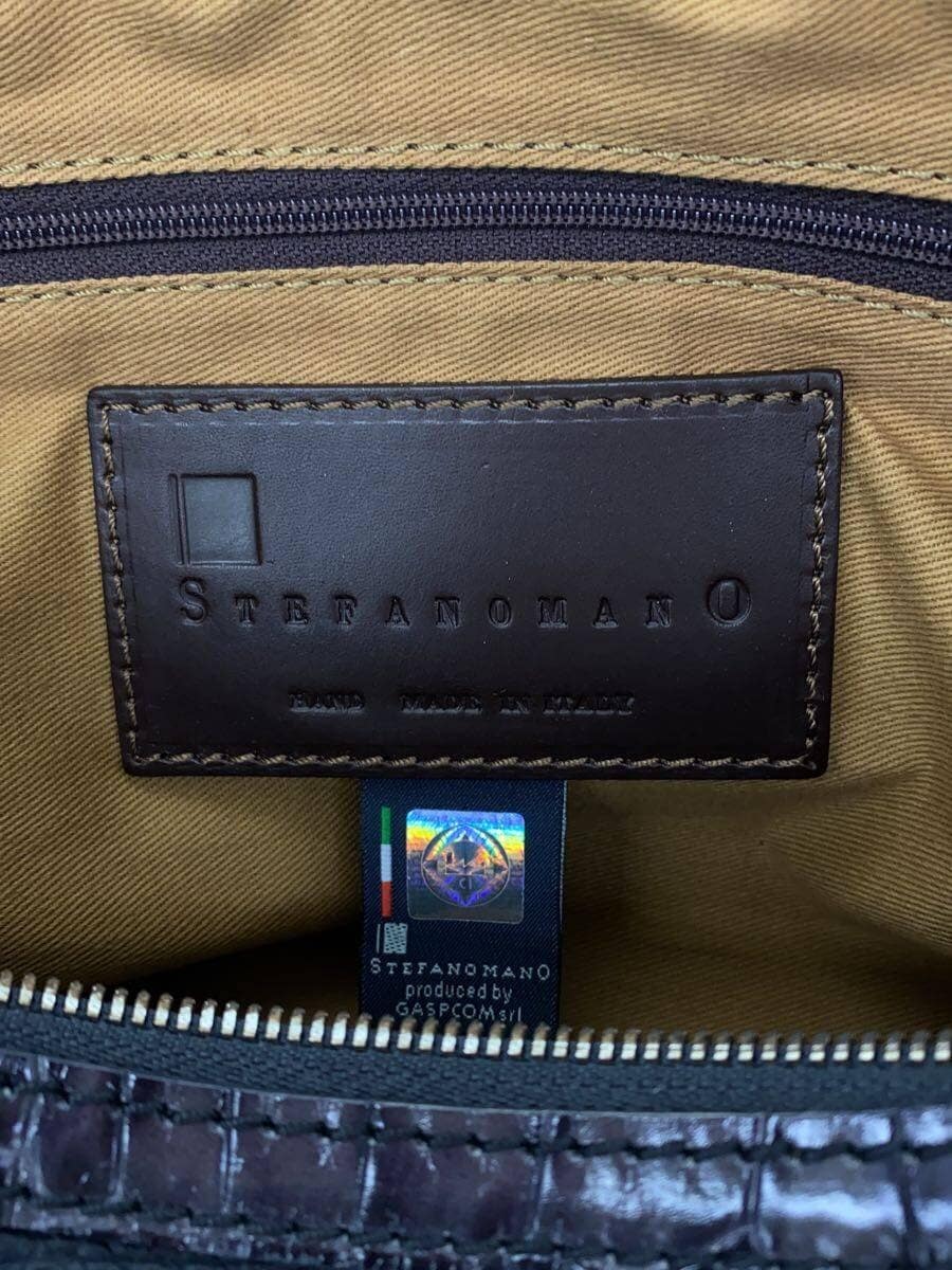STEFANOMANO Shoulder Bag Leather Black 5