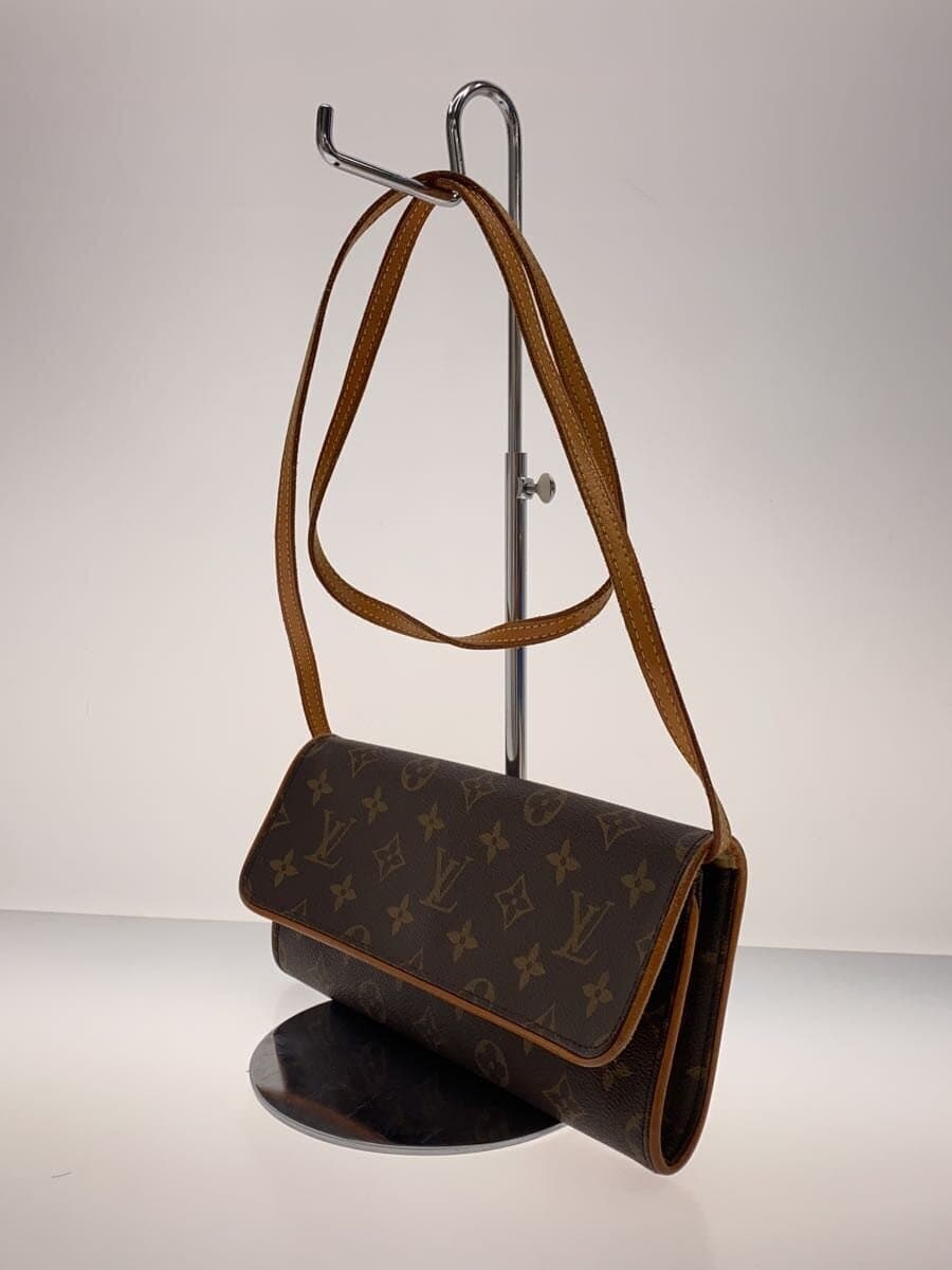 LOUIS VUITTON Pochette Twin GM_Monogram Canvas PVC BRW 2