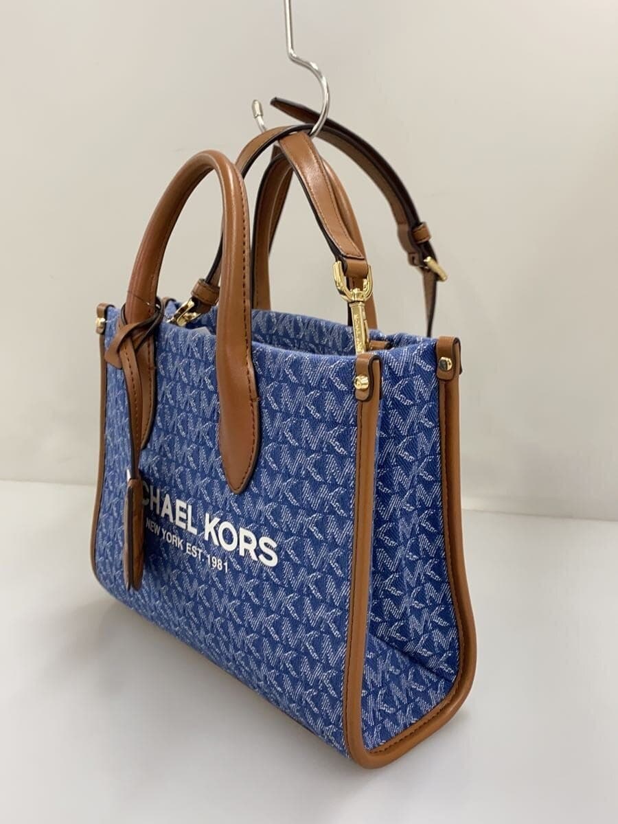 MICHAEL KORS Shoulder Bag Canvas Blue All-over Pattern 35F2G7ZC1J 2