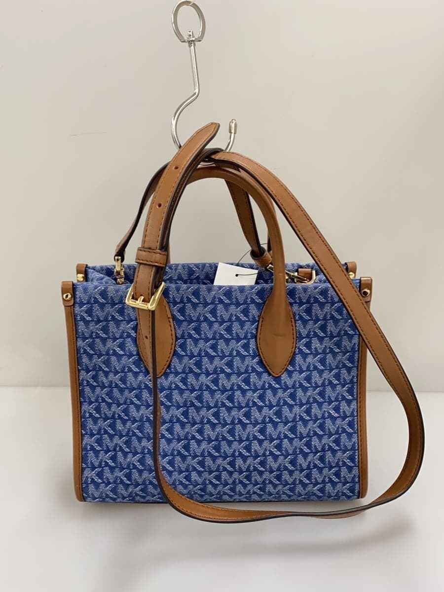 MICHAEL KORS Shoulder Bag Canvas Blue All-over Pattern 35F2G7ZC1J 3