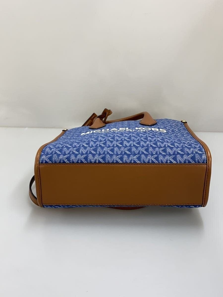 MICHAEL KORS Shoulder Bag Canvas Blue All-over Pattern 35F2G7ZC1J 4