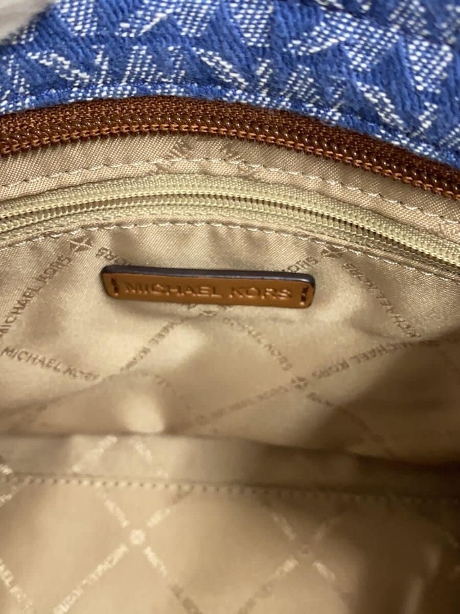 MICHAEL KORS Shoulder Bag Canvas Blue All-over Pattern 35F2G7ZC1J 5