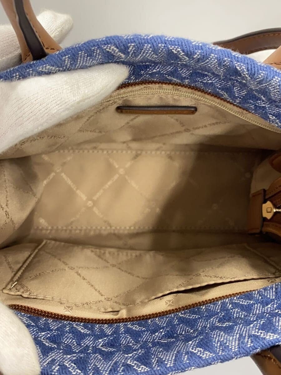 MICHAEL KORS Shoulder Bag Canvas Blue All-over Pattern 35F2G7ZC1J 6