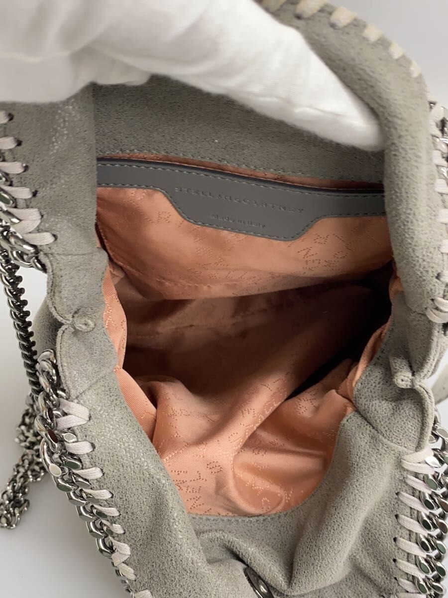 STELLA Mc CARTNEY Mini Falabella Handbag Suede GRY 6