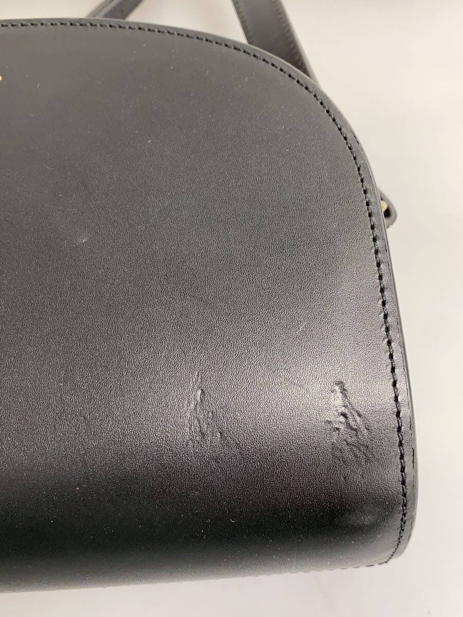 A.P.C. Half Moon Shoulder Bag Leather BLK 7