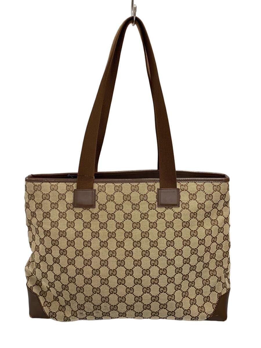 GUCCI Tote Bag_GG Canvas Canvas BRW 34339