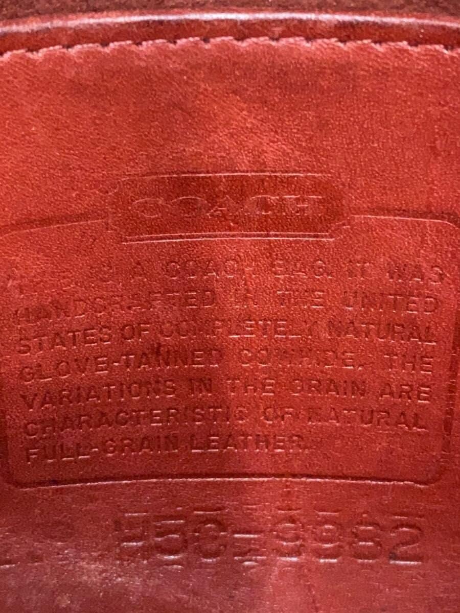 Made by COACHUSA Vintage Coach Shoulder Bag Leather BRD Solid Color H5C-9982 5