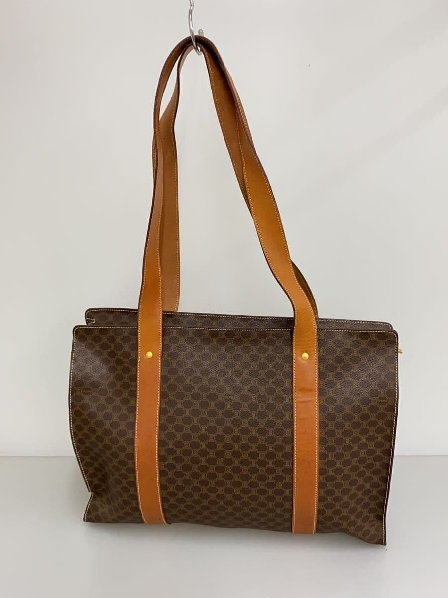 CELINE Triomphe Tote Bag PVC BRW 3