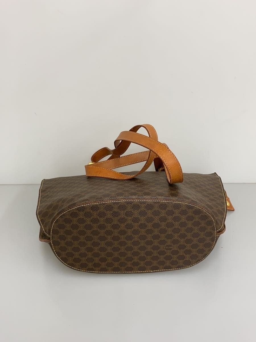 CELINE Triomphe Tote Bag PVC BRW 4