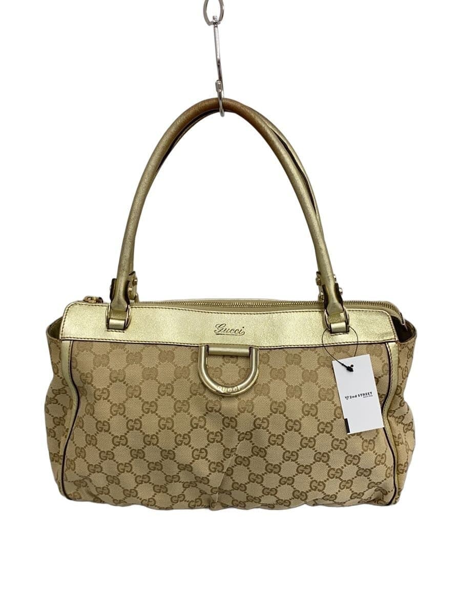 GUCCI Tote Bag Canvas BEG 189831 002122