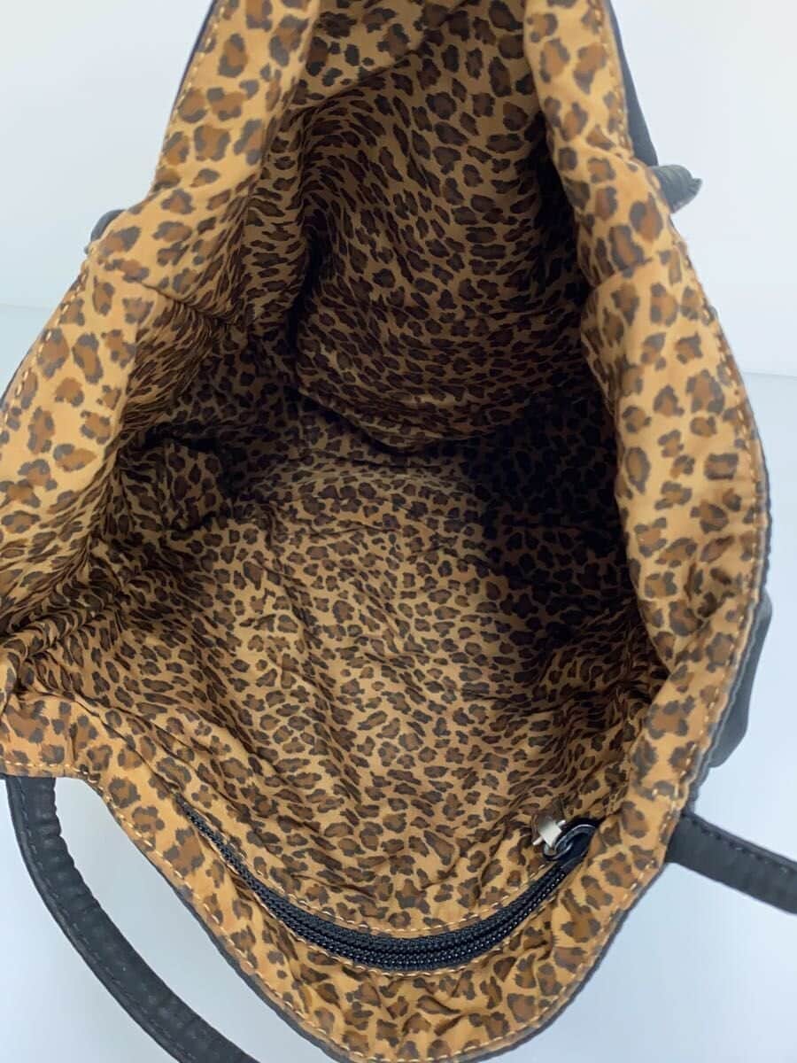 BOTTEGA VENETA Reversible Handbag -- BLK Leopard 6