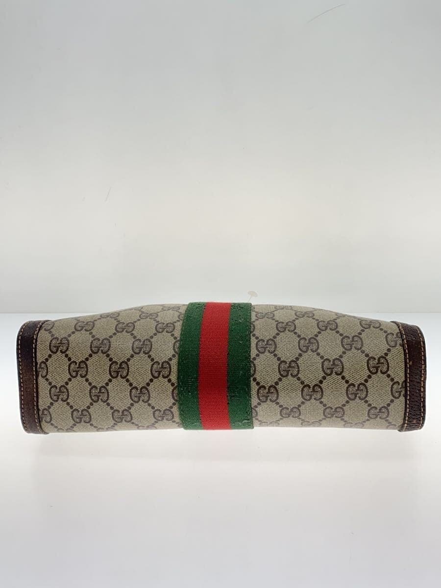 GUCCIAccessory Collection Clutch Bag PVC Brown All-over Pattern 4