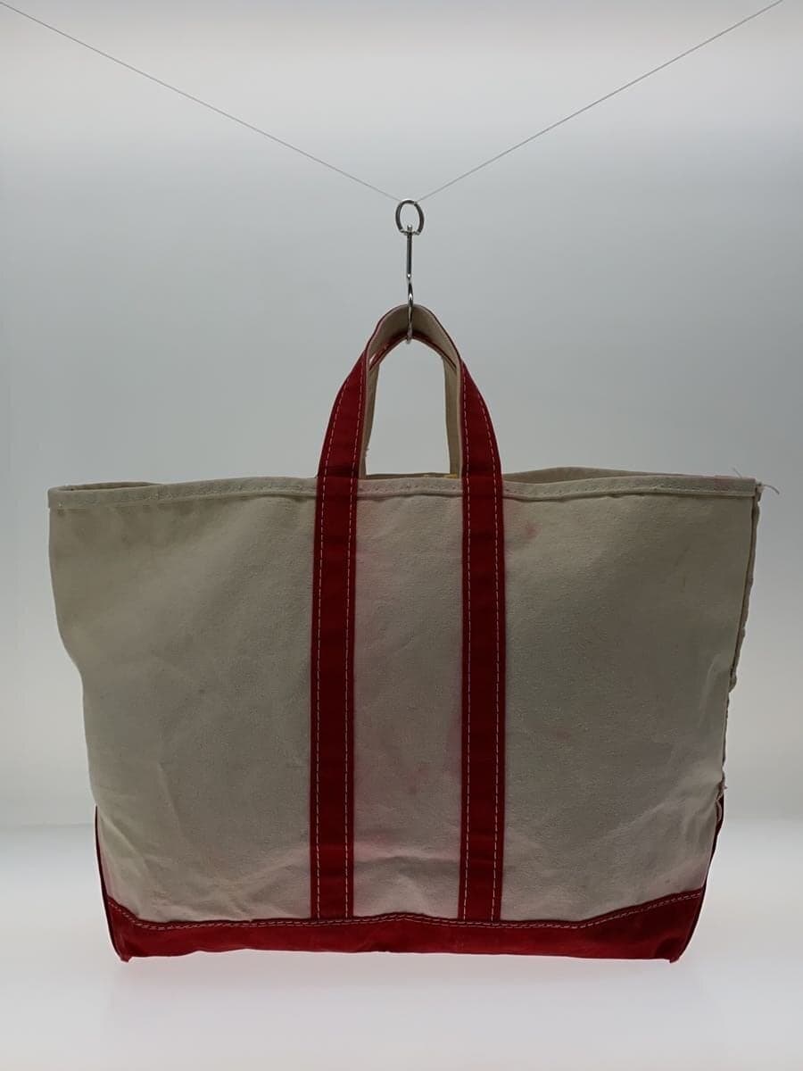 L.L.Bean Tote Bag Canvas RED 3