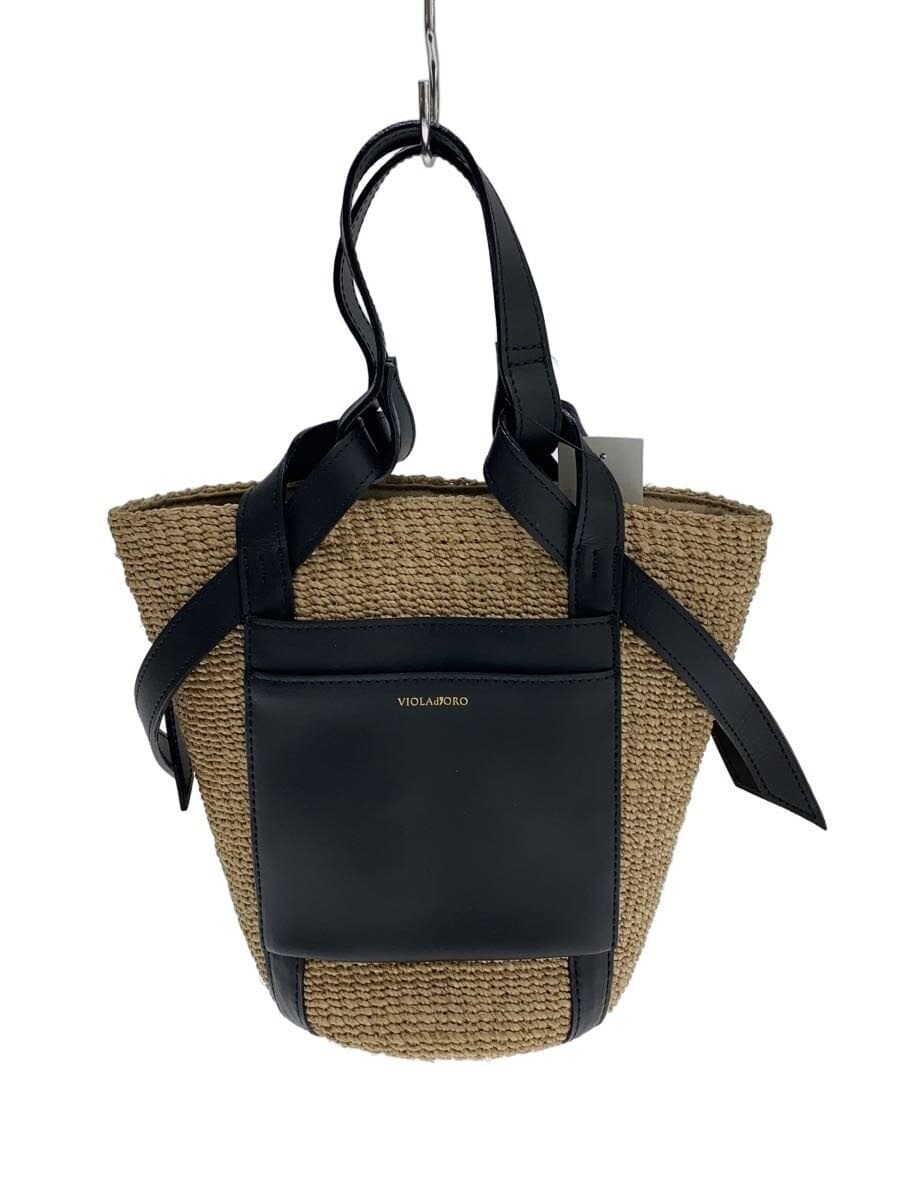 VIOL Ad’ORO Design Handbag BEG Solid V-8593