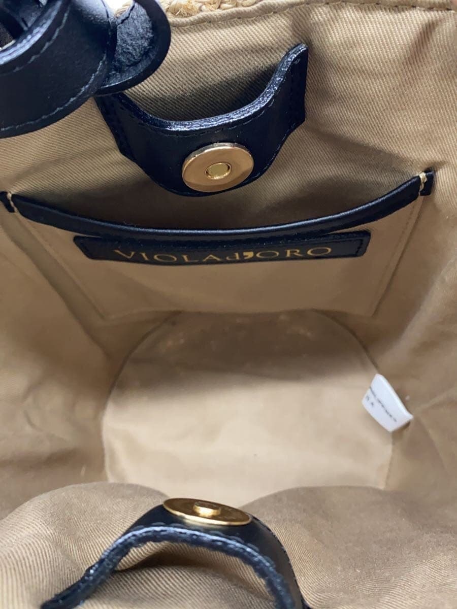 VIOL Ad’ORO Design Handbag BEG Solid V-8593 6