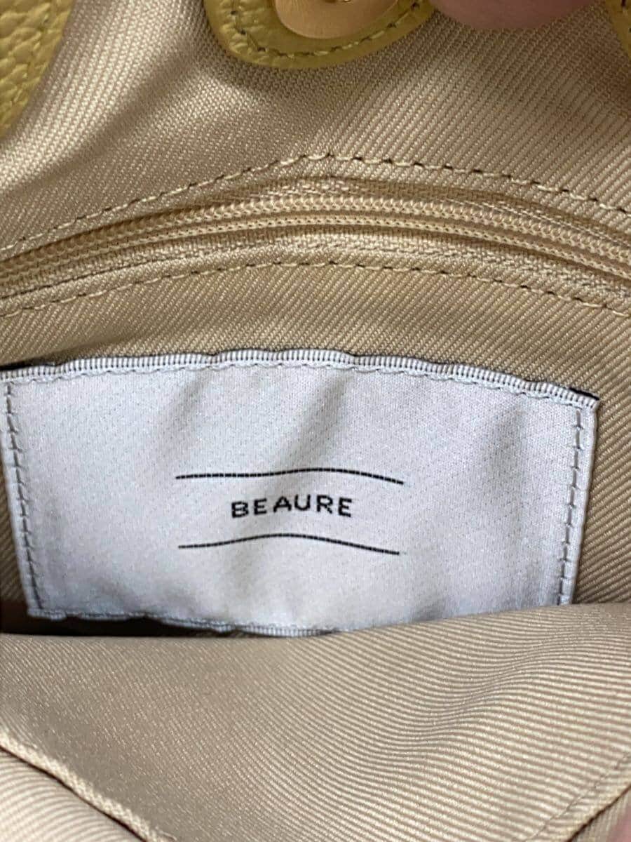 Beaure Handbag Leather YLW 5