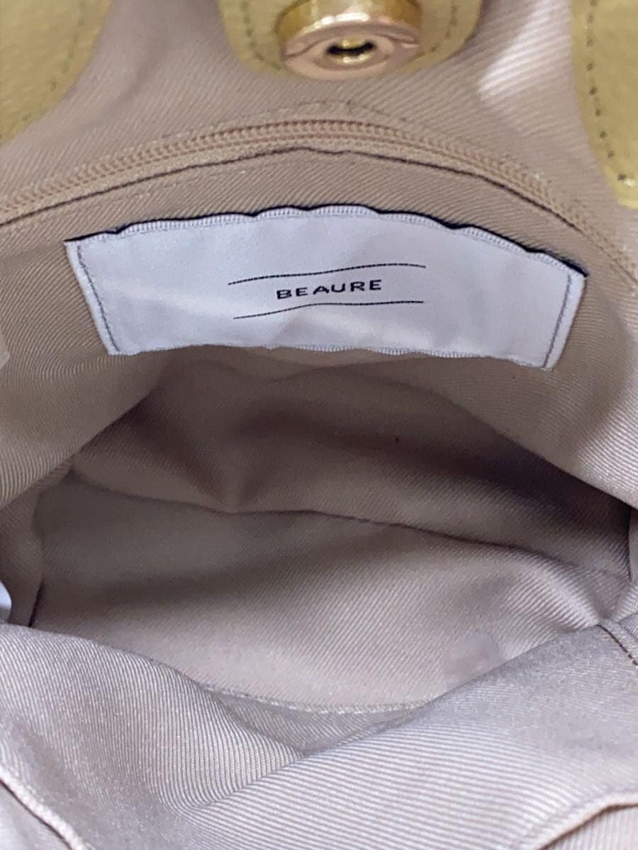 Beaure Handbag Leather YLW 6