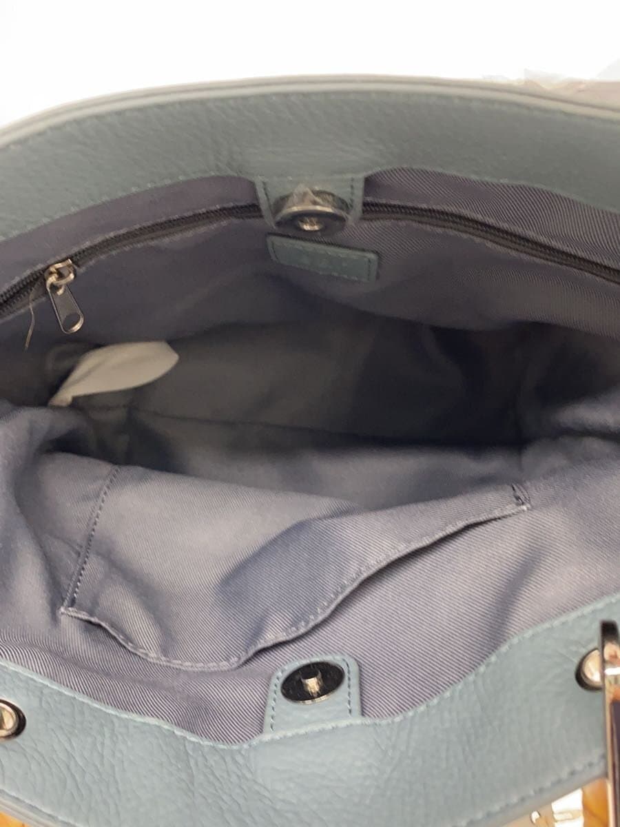 ear PAPILLONNER Handbag Leather BLU EAZ1061112A0003 6