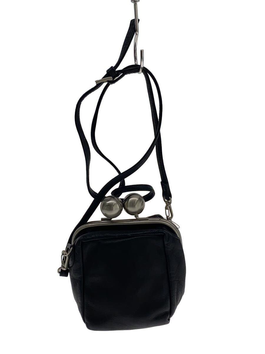 kawa-kawa Shoulder Bag Leather BLK