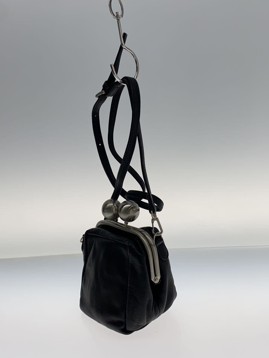 kawa-kawa Shoulder Bag Leather BLK 2
