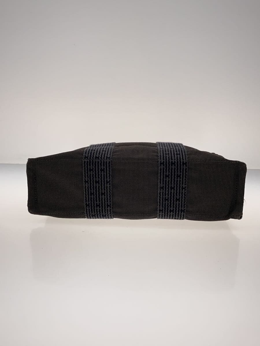 HERMES Handbag Canvas GRY 4