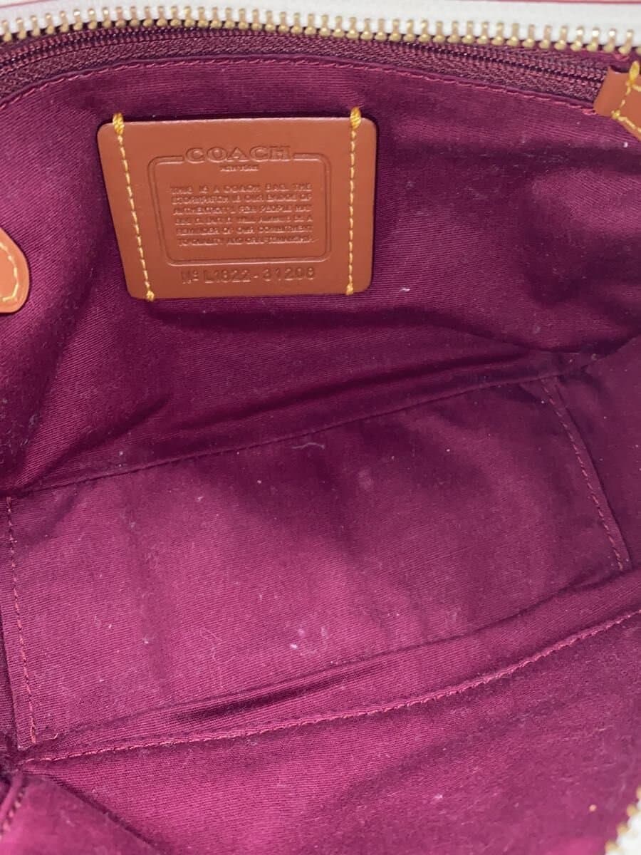 COACH Shoulder Bag_Camera Bag_Signature Canvas PVC KHK 5