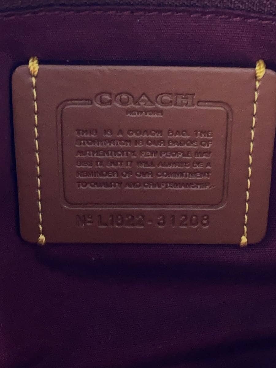 COACH Shoulder Bag_Camera Bag_Signature Canvas PVC KHK 6