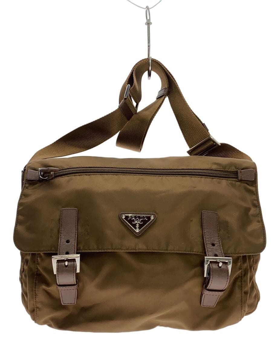 PRADA shoulder bag nylon BRW solid color BT1738