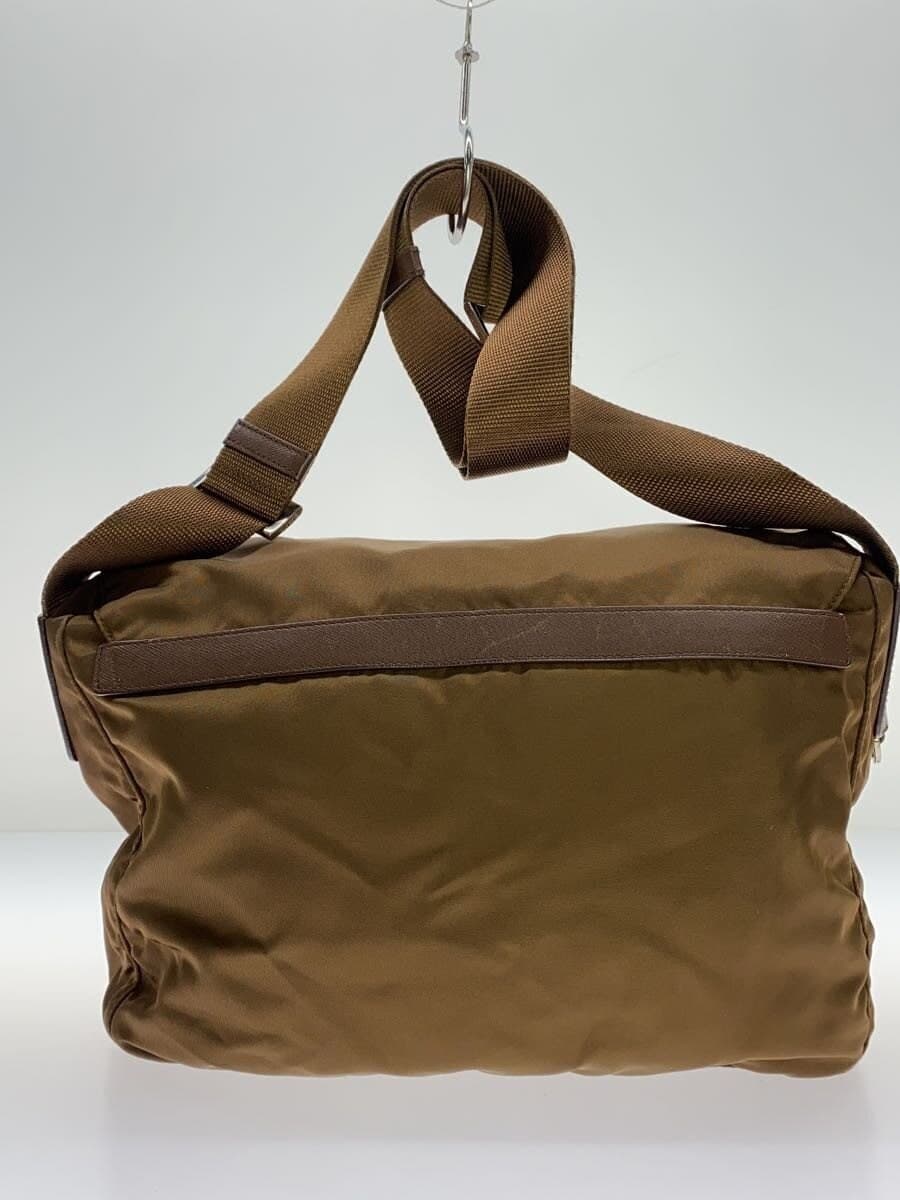PRADA shoulder bag nylon BRW solid color BT1738 3