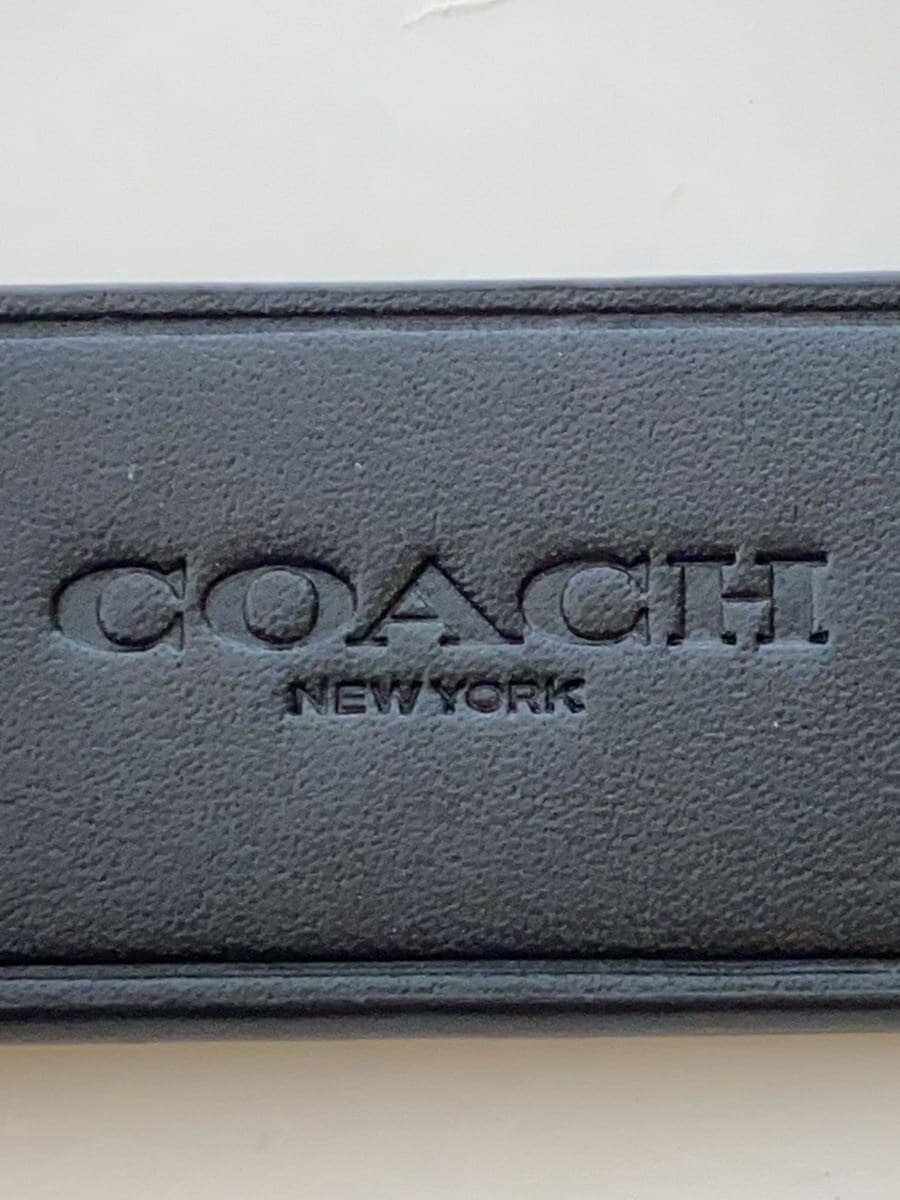 COACH Shoulder Bag Leather BLK All Over Pattern CP192 5
