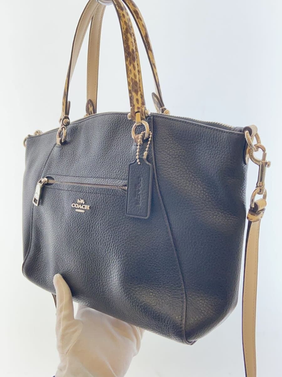 COACH Shoulder Bag Leather BLK Solid F88561 2