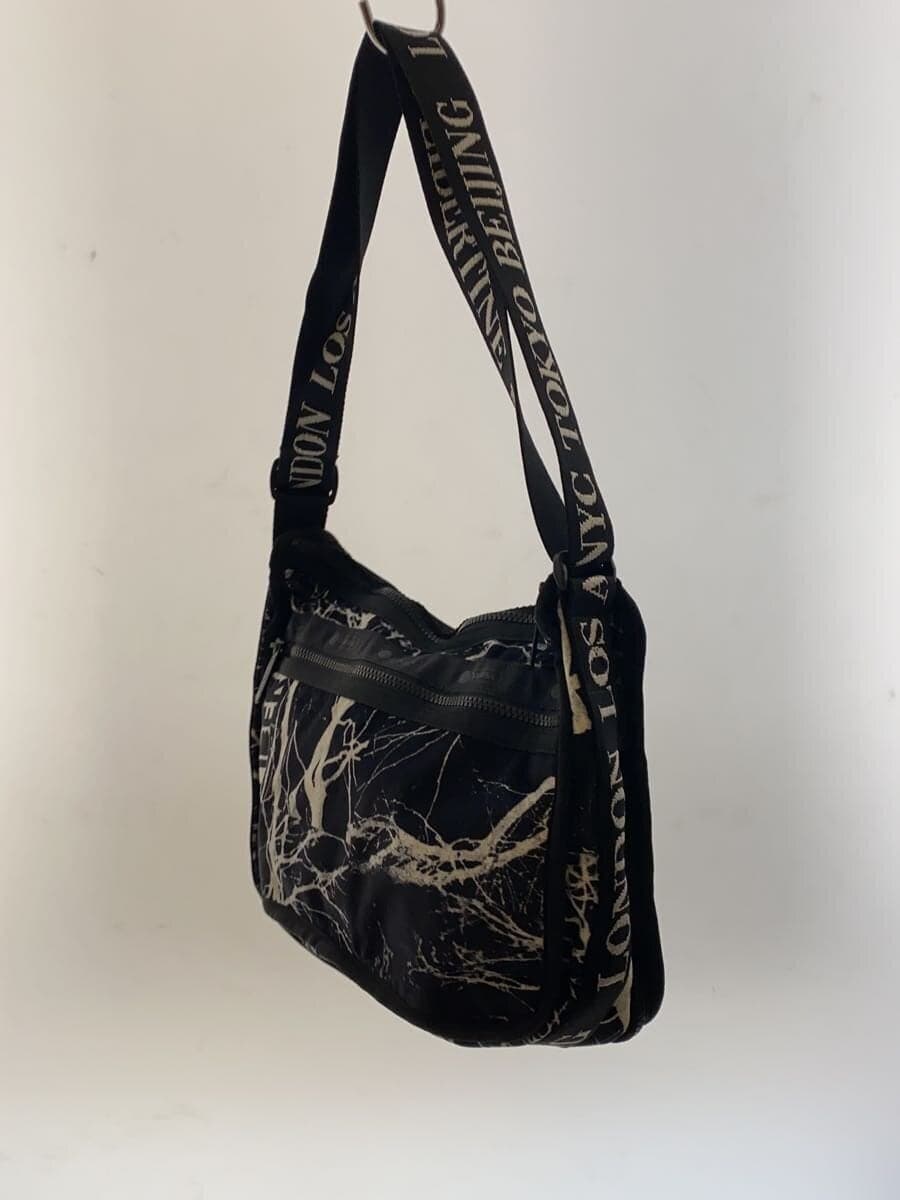 LESPORTSAC x LIBERTINE Midnight Forest Shoulder Bag Polyester BLK All Over Pattern HV24A 2